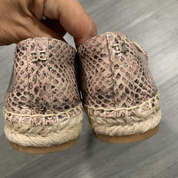 Sam Edelman Khloe Slip-On Espadrille Multi Snake Print Leather Flats size 6.5 - Picture 5 of 9